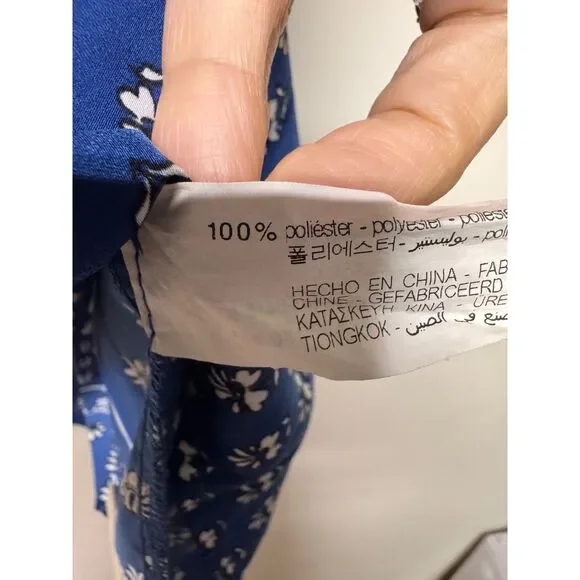 ZARA Patchwork Bandana Print Pleated Skirt Mini Dress w/ Necktie, Sz M - Picture 11 of 12